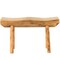 Vintiquewise Rustic Carved Wood Natural Edge Entryway Log Accent Bench QI003836 - alternate 2